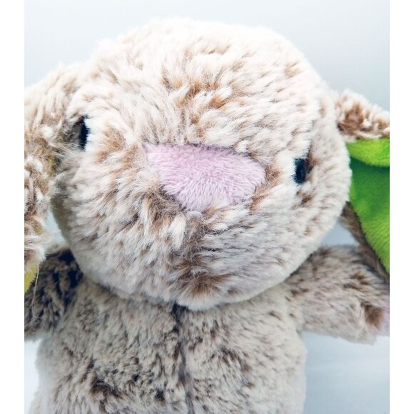 Bunny Plush Kellytoy Light Brown Stuffed Animal Colorful Paws Ears Easter 12 In - Picture 2 of 15